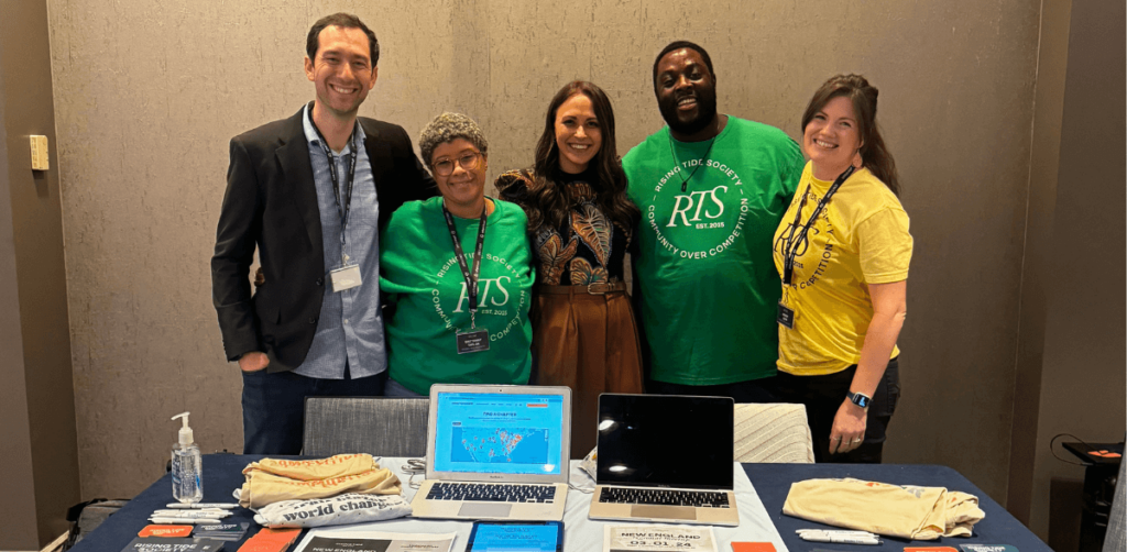 Board members Chris Stiles, Brittanny Taylor, Natalie Franke, Marvin Flavien, and Wendy Zook at the Lens & Light conference