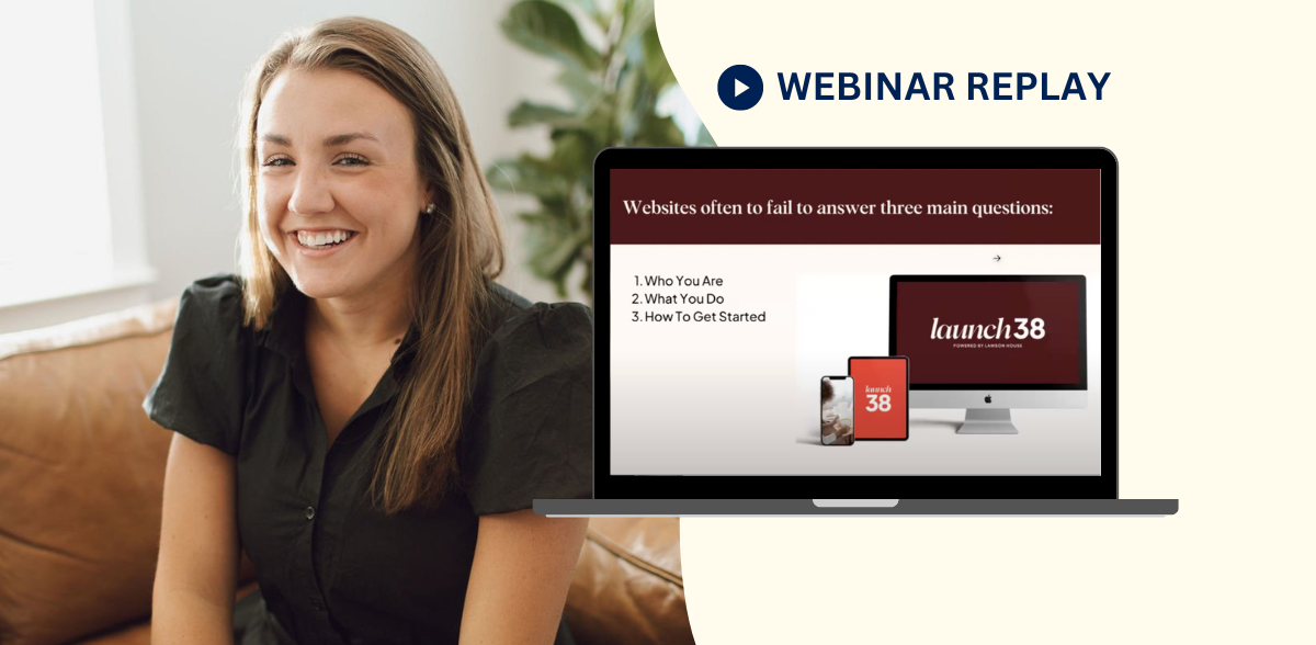 Lawson House CEO Caroline Lewis Webinar on Website Homepages