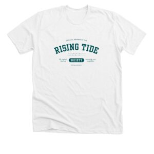 Picture of tshirt celebrating Rising Tide Society's 10th anniversary